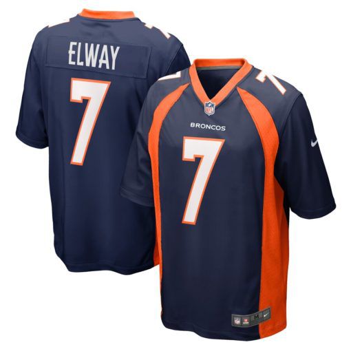 Men Denver Broncos 7 John Elway Navy Nike Retired Player Limited NFL Jersey